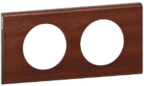 Рамка универсальная Legrand Celiane Corian 2-м. дерево орех картинка